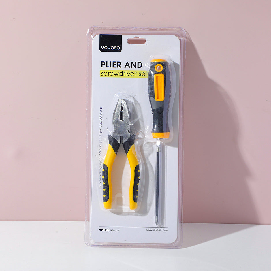 Plier and screwdriver set