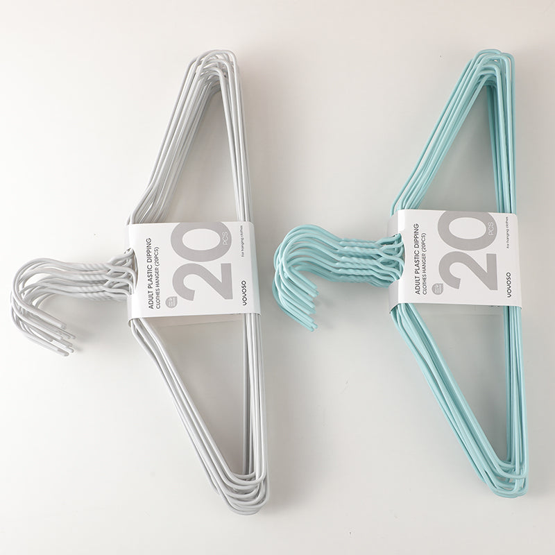 Adult plastic dipping clothes hanger 20pcs