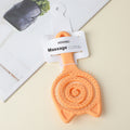 Cat head wet and dry hair comb-yellow