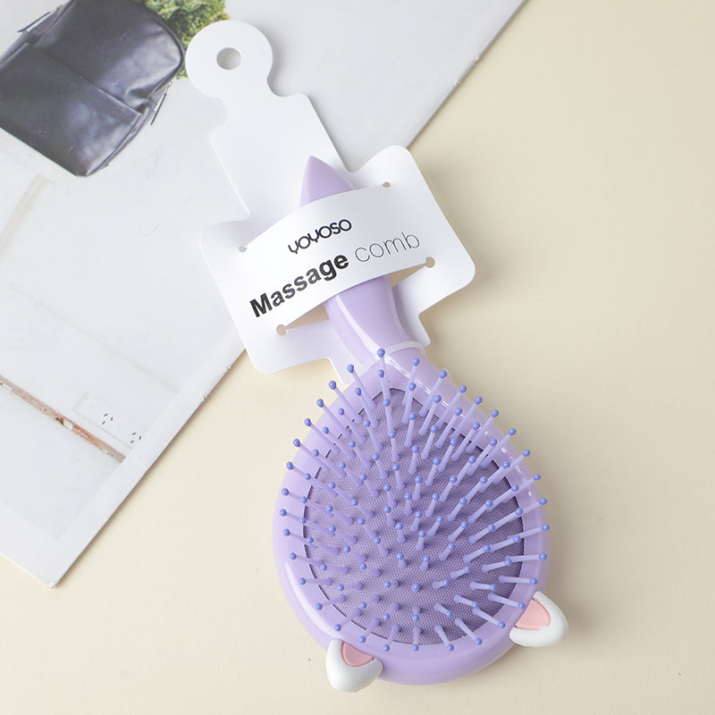 Comma air bag massage comb-purple