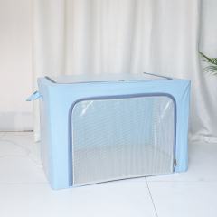 Grid series storage box -blue