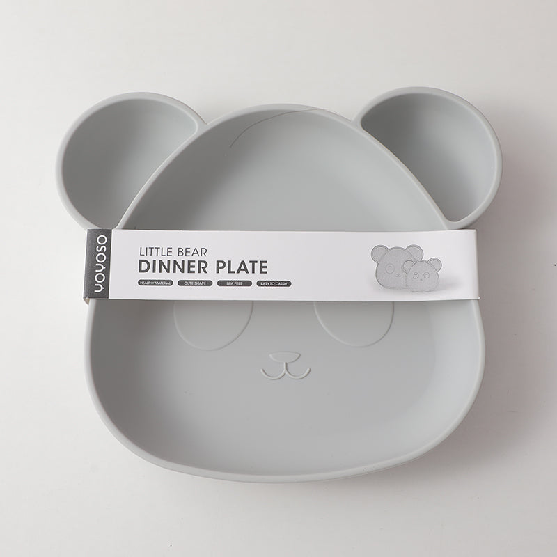 Little bear dinner plate-grey