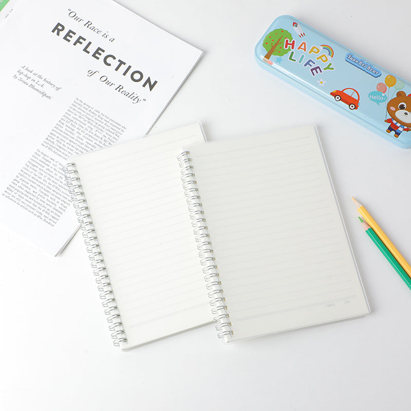A5 horizontal line basic PP coil notebook