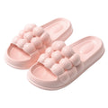 Bubble pattern pink women's household slipper size 36-37