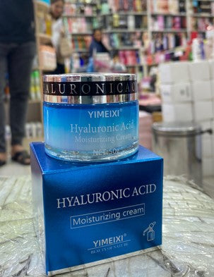 blue hyaluronic acid facial cream