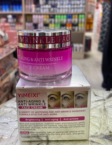 pink anti wrinkle facial cream