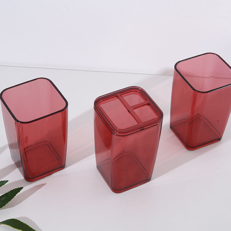 Wash and rinse 3 pieces of set 300ml (red)