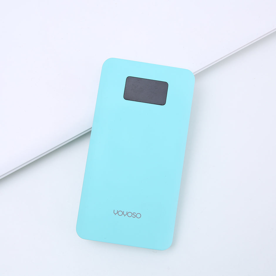 10000Mah simple liquid crystal display mobile power supply - green