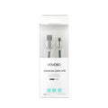 Fish-screen zinc alloy anti-stretch android cable - grey