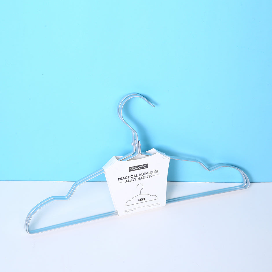 Practical aluminum alloy hanger - 2 PCS