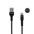 Simple fabric weaving TYPE-C data cable-black(100cm)