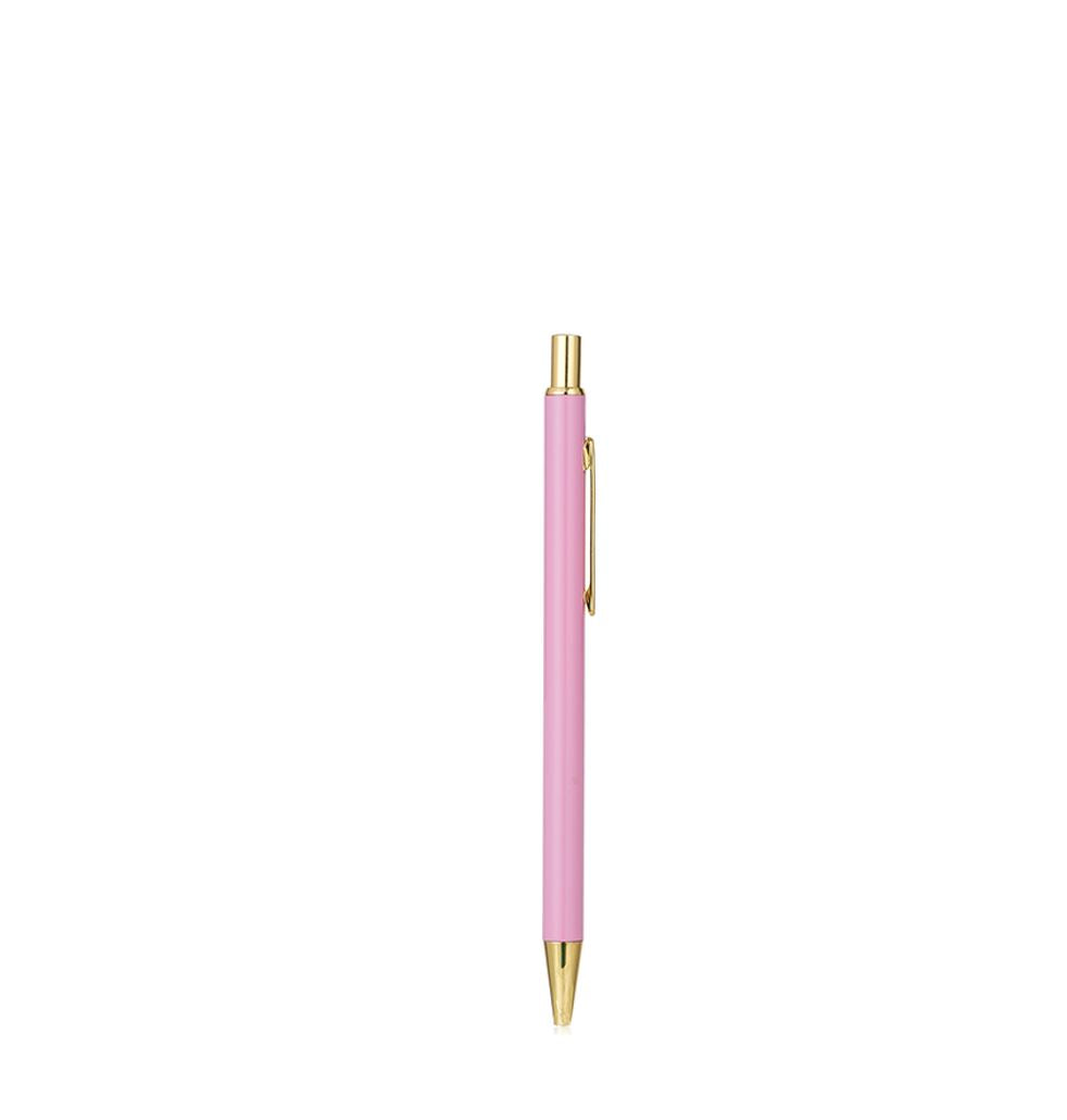 Pink youth pressed ballpoint pen