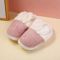 Cute cartoon feather-yarn childrens cotton slippers pink 22