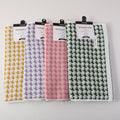 Retro houndstooth pure cotton towel