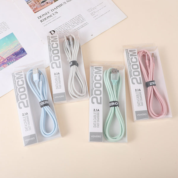 Fashion braided Android data cable-2M
