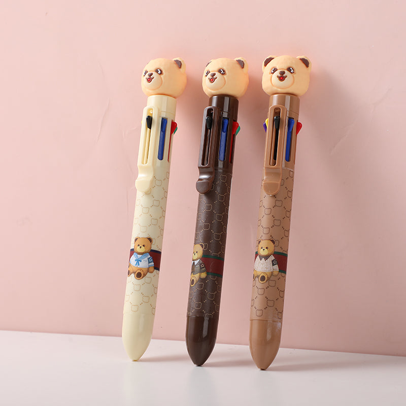 Nandy bear 8 colours ballpen