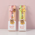 Jumping animal clickable gel pen 2pcs-black refill