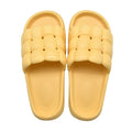 Comfortable women's household slippers yellow 38-39
