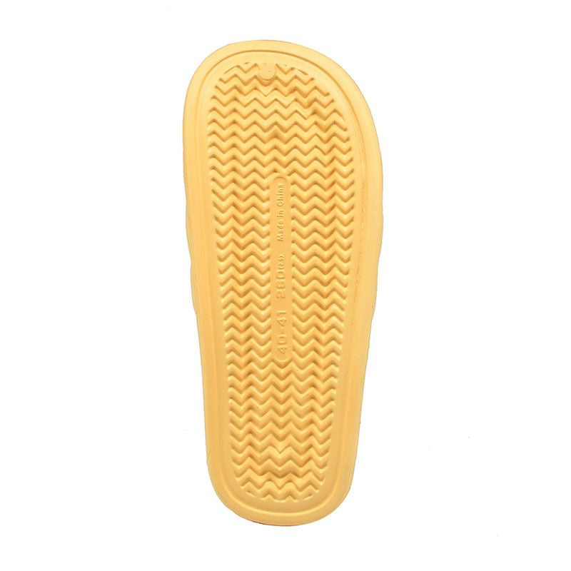 Comfortable women's household slippers yellow 36-37