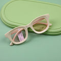 7736 Small Fresh Women's Sunglasses - Beige + Light Pink