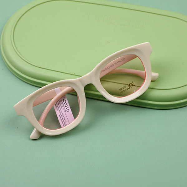 7736 Small Fresh Women's Sunglasses - Beige + Light Pink