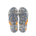 Trendy letters camouflage mens flip flops camouflage gray 44-45