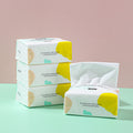 Raw wood pulp tissue 4 pack set