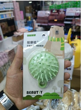 round hiar massager green