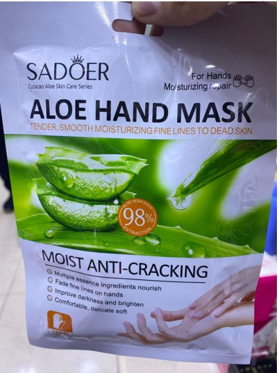sadoer aloe vera hand mask