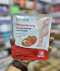 Strawberry foot mask