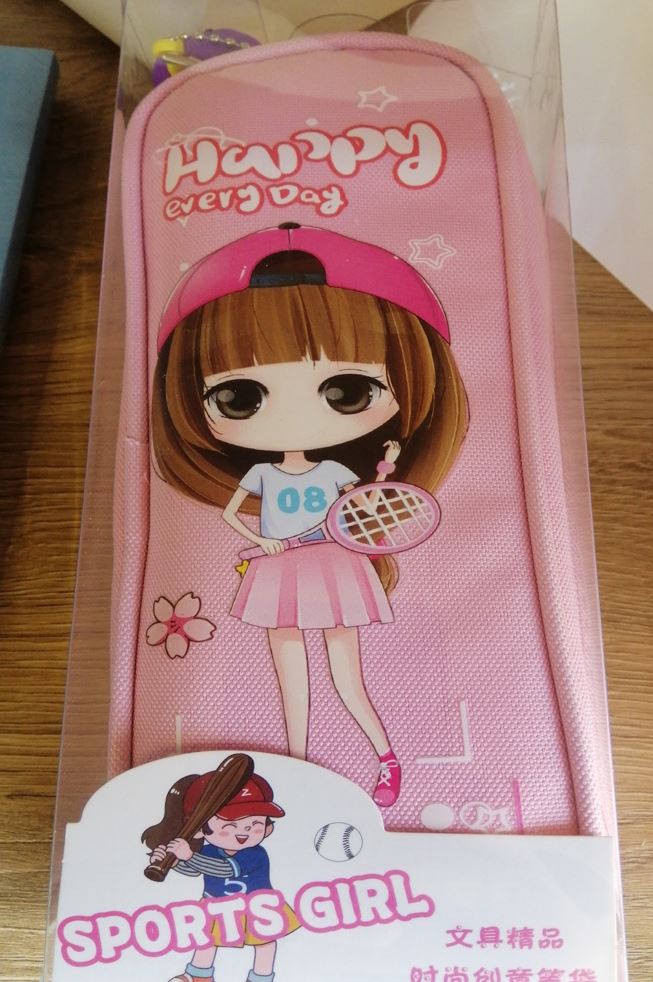 Happy every day sport girl pen case