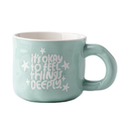 Embossed Letter Mug 340ml - Green