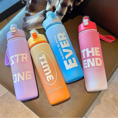 Gradient color portable plastic cup-1000ml