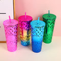 Double layer fish scale plastic cup-710ml