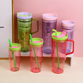 3pcs car cup set with straw (1200ml+750ml+450ml)