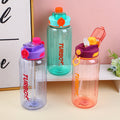 Double drinking pop-up plastic cup-2.2L
