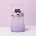 Gradient Color Sports Plastic Straw Cup-1.3L