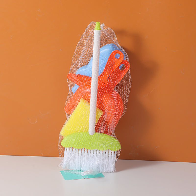 Cleaning tools 7-piece role-play toy set-including broom