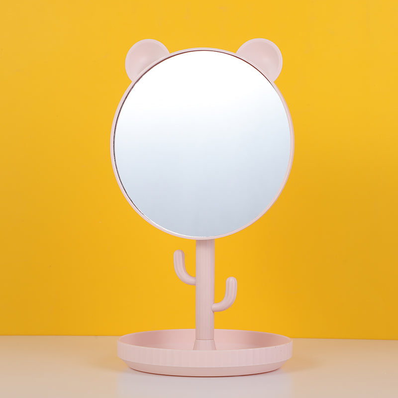 Bear ears cactus tall tabletop mirror-pink