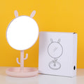 Rabbit ears cactus tall tabletop mirror-pink