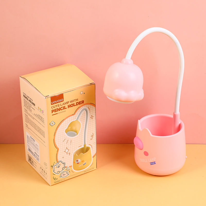 Cute lamp with pencil holder TYX-8116-pink