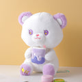 Sitting fruit bear with ice cream plush doll-30cm