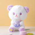 Sitting fruit bear with ice cream plush doll-20cm