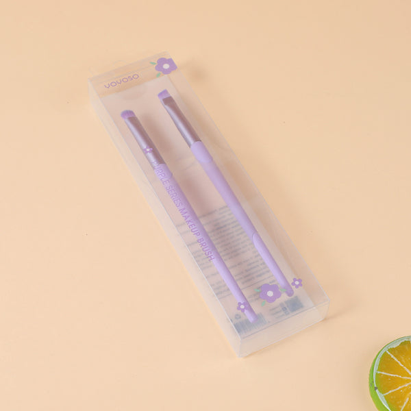 Purple series detail brush + eyebrow brush