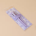Purple series 3pcs cosmetic brush combo (contouring brush+eye shadow concealer b