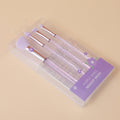 Purple crystal 4pcs cosmetic brush combo set