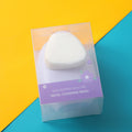 Egg-shaped silicone facial cleansing brush-purple