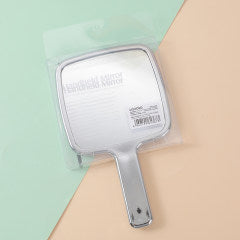 Square diamond beauty mirror with handle