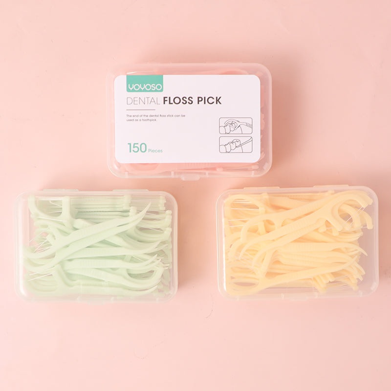 High molecule fine & smooth floss pick (50 pieces x 3 boxes)