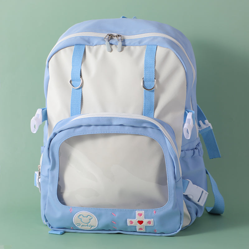 Fashion portable backpack-blue